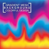 Abstract blurred holographic gradient mesh effect background vector