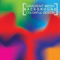 Abstract blurred holographic gradient mesh effect background vector