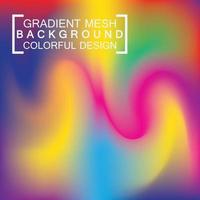 Abstract blurred holographic gradient mesh effect background vector