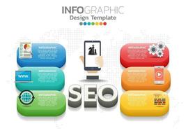 Business process chart infographics Isometric 3d vector