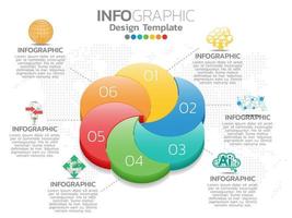 Business process chart infographics Isometric 3d vector
