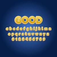 good font alphabet vector