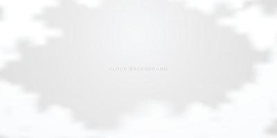 abstract white cloud background design template vector