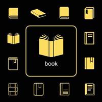 Simple and diverse book icons, vector icons