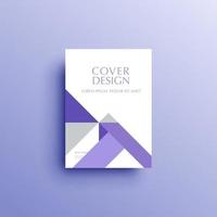 Geometric background book cover, brochure, flyer template vector