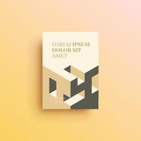 Geometric background book cover, brochure, flyer template vector