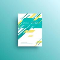 Geometric background book cover, brochure, flyer template vector