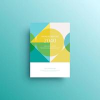 Geometric background book cover, brochure, flyer template vector