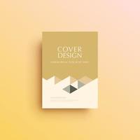 Geometric background book cover, brochure, flyer template vector