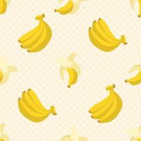 Fresh Banana Fruit Seamless Pattern vector