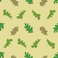 Autumn Walnut Tree Leaves Seamless Pattern vector