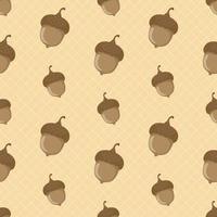 Autumn Walnut Fruit Seamless Pattern vector