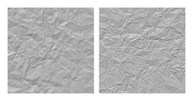 Conjunto de fondo de textura de papel gris arrugado realista