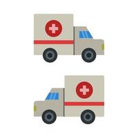 Ambulance Illustrated On White Background vector