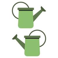 Watering Can Illustrated On White Background vector