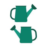 Watering Can Illustrated On White Background vector