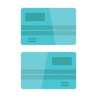 Bank Card Illustrated On White Background vector