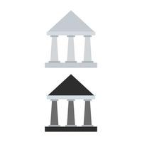 Bank Illustrated On White Background vector