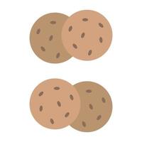 Biscuit Illustrated On White Background vector