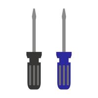 Screwdriver Illustrated On White Background vector