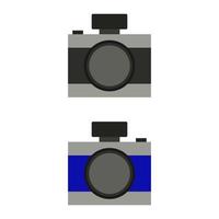 Camera Illustrated On White Background vector