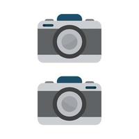 Camera Illustrated On White Background vector