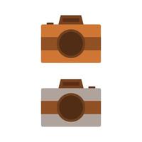 Camera Illustrated On White Background vector