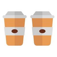 Coffee Cup Illustrated On White Background vector