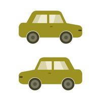 Car Illustrated On White Background vector