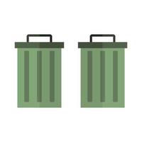 Garbage Trash Illustrated On White Background vector