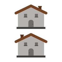 Illustrated House On White Background vector