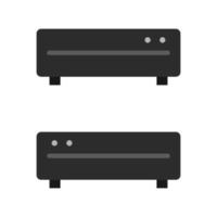 Dvd Player Illustrated On White Background vector