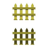 Fence Illustrated On White Background vector