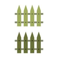 Fence Illustrated On White Background vector