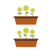 Flower Illustrated On White Background vector