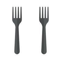 Fork Illustrated On White Background vector
