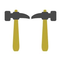 Hammer Illustrated On White Background vector
