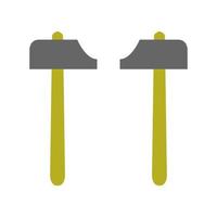 Hammer Illustrated On White Background vector