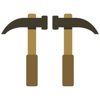 Hammer Illustrated On White Background vector