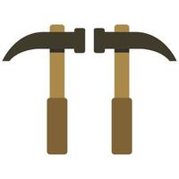 Hammer Illustrated On White Background vector