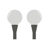 Golf Illustrated On White Background vector