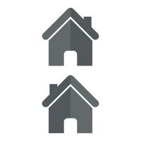 House Illustrated On White Background vector