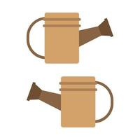 Watering Can Illustrated On White Background vector