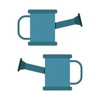 Watering Can Illustrated On White Background vector