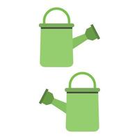 Watering Can Illustrated On White Background vector