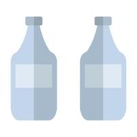 Milk Bottle Illustrated On White Background vector