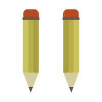 Illustrated Pencil On White Background vector