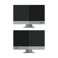 Computer Illustrated On White Background vector