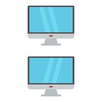 Computer Illustrated On White Background vector