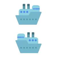 Ship Illustrated On White Background vector
